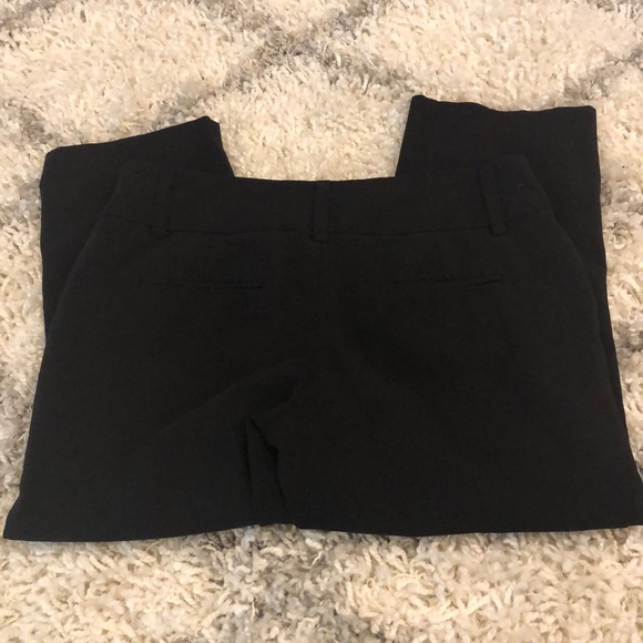 Cropped Trouser Style Black Pants - Picture 8 of 11